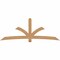 Ekena Millwork Davenport Timber Gable Bracket, Western Red Cedar, 108"W x 40"H x 1 1/2"D x 5 1/2"F, 9/12 Pitch GBW108X40X0206DAV00SWR - alternate 1